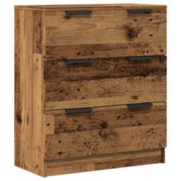 Berkfield Home Sideboard Old Wood 60x30x70 cm Engineered Wood in Brown - Size: 60 x 30 x 70 cm - thumbnail 3