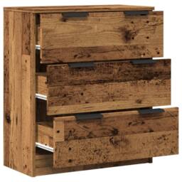 Berkfield Home Sideboard Old Wood 60x30x70 cm Engineered Wood in Brown - Size: 60 x 30 x 70 cm - thumbnail 7