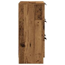 Berkfield Home Sideboard Old Wood 60x30x70 cm Engineered Wood in Brown - Size: 60 x 30 x 70 cm - thumbnail 5