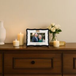 Happy Homewares 50th Anniversary Landscape 4x6 Frame with Gold Text & Gold Rings - thumbnail 5