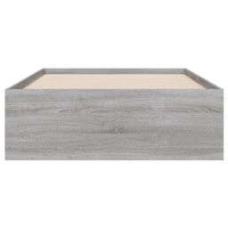 Berkfield Home Bed Frame with Drawers without Mattress Grey Sonoma 75x190 cm Small Single - thumbnail 6