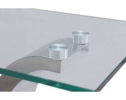 Thats Furniture Alexandria 180cm Glass & Chrome Dining Table in Silver - thumbnail 6