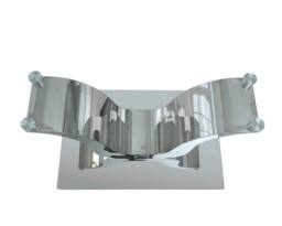 Thats Furniture Alexandria 180cm Glass & Chrome Dining Table in Silver - thumbnail 5