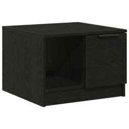 Berkfield Home Coffee Table Black Oak 50x50x36 cm Engineered Wood - Size: 50 x 50 x 36 cm - thumbnail 2