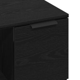 Berkfield Home Coffee Table Black Oak 50x50x36 cm Engineered Wood - Size: 50 x 50 x 36 cm - thumbnail 7