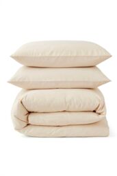 Martex Touch of Linen Duvet Cover Set (Includes 2 Pillowcases 1 For Single) in Cream - Size: Double - thumbnail 3