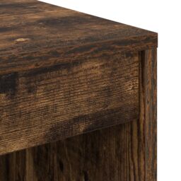Berkfield Home Writing Desk Smoked oak Engineered wood 70 x 50 x 76 cm in Brown - thumbnail 7