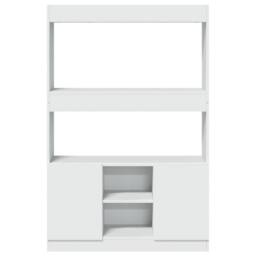 Berkfield Home Highboard¬†White 92x33x140 cm Engineered Wood in White - Size: 92 x 33 x 140 cm - thumbnail 5