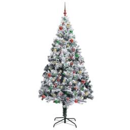 Berkfield Home Artificial Christmas Tree with 300 LEDs with Stand Green 240 cm - thumbnail 5