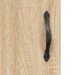 Berkfield Home Elegant Desk Sonoma Oak 140x50x75 cm Engineered Wood in Light Brown - Size: 140 x 50 x 75 cm - thumbnail 9