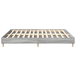 Berkfield Home Durable Bed Frame No Mattress Grey Sonoma 200x200 cm Engineered Wood - thumbnail 6