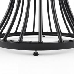 Levede Round Dining Table for 4-6 People 30mm MDF Metal Base, Kitchen, Brown - thumbnail 7