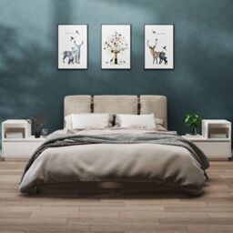 Berkfield Home Bedside Cabinets 2 pcs White 60x34x51 cm Solid Wood Pine - Size: 60 x 34 x 51 cm - thumbnail 1