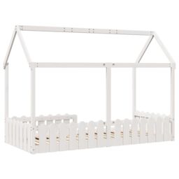 Berkfield Home Kids' House Bed Frame without Mattress White 90x190 cm Single - thumbnail 6