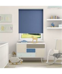New Edge Blinds Thermal Blackout Roller Blinds 175cm Drop x Width 75cm Navy - Size: 180 cm width x 175 cm drop - thumbnail 2