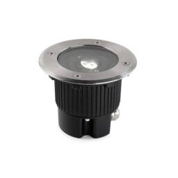Netlighting Gea Outdoor LED Recessed Ground Uplight 12.5cm 549lm 4000K IP67 in Grey - thumbnail 1