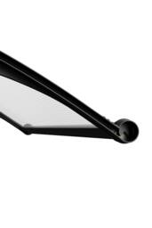 Garden Sanctuary Outdoor Door Canopy Window Awning with Drainage Channel in Grey - thumbnail 9