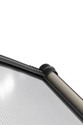 Garden Sanctuary Outdoor Door Canopy Window Awning with Drainage Channel in Grey - thumbnail 6