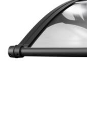 Garden Sanctuary Outdoor Door Canopy Window Awning with Drainage Channel in Grey - thumbnail 7