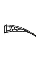Garden Sanctuary Outdoor Door Canopy Window Awning with Drainage Channel in Grey - thumbnail 5