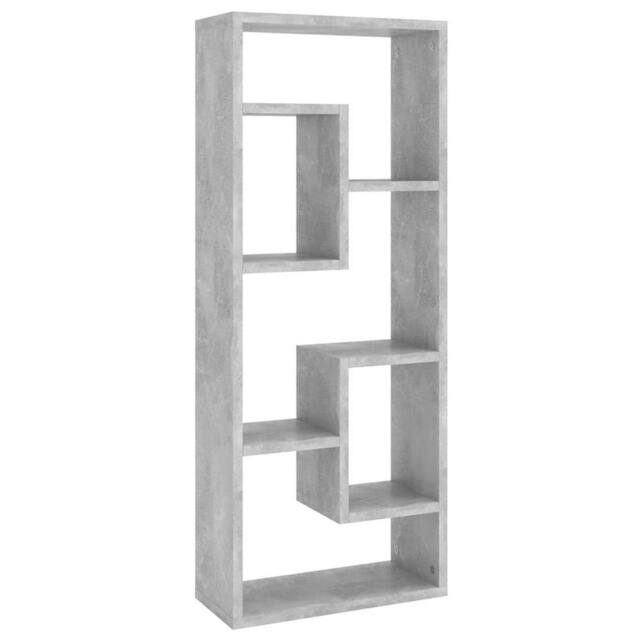 Berkfield Home Wall Shelf Concrete Grey 36x16x90 cm Engineered Wood - Size: 36 x 16 x 90 cm - image 1