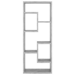 Berkfield Home Wall Shelf Concrete Grey 36x16x90 cm Engineered Wood - Size: 36 x 16 x 90 cm - thumbnail 4