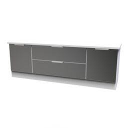 Ready Assembled 2 U Dover 2 Door 2 Drawer Superwide TV Unit (Ready Assembled) in Black - thumbnail 3