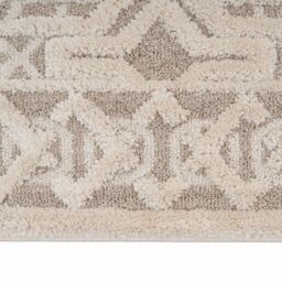 Kukoon Silver White Modern Abstract Living Area Rug in Beige - Size: 120 cm x 170 cm - thumbnail 3