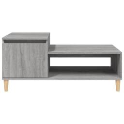 Berkfield Home Decorative Coffee Table Grey Sonoma 100x50x45 cm Engineered Wood - Size: 100 x 50 x 45 cm - thumbnail 6