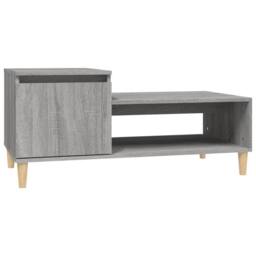 Berkfield Home Decorative Coffee Table Grey Sonoma 100x50x45 cm Engineered Wood - Size: 100 x 50 x 45 cm - thumbnail 3