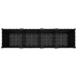 Berkfield Home Raised Bed 160x40x38 cm Polypropylene in Black - Size: 160 x 40 x 38 cm - thumbnail 5