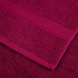 Berkfield Home Premium Guest Towels SOLUND 2pcs Bordeaux 30x50cm 600gsm in Red - thumbnail 6