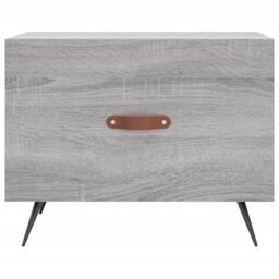 Berkfield Home Coffee Table Grey Sonoma 50x50x40 cm Engineered Wood - Size: 50 x 50 x 40 cm - thumbnail 5