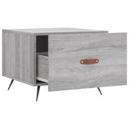 Berkfield Home Coffee Table Grey Sonoma 50x50x40 cm Engineered Wood - Size: 50 x 50 x 40 cm - thumbnail 6