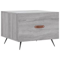 Berkfield Home Coffee Table Grey Sonoma 50x50x40 cm Engineered Wood - Size: 50 x 50 x 40 cm - thumbnail 2
