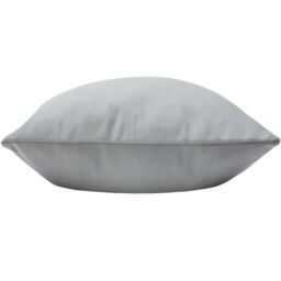 Paoletti Sunningdale Plain Velvet Cushion in Silver - Size: 50 cm x 50 cm - thumbnail 3