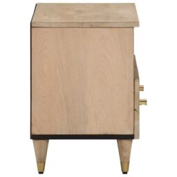 Berkfield Home TV Cabinet 70x33x46 cm Solid Wood Mango in Brown - Size: 70 x 33 x 46 cm - thumbnail 4