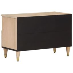 Berkfield Home TV Cabinet 70x33x46 cm Solid Wood Mango in Brown - Size: 70 x 33 x 46 cm - thumbnail 5
