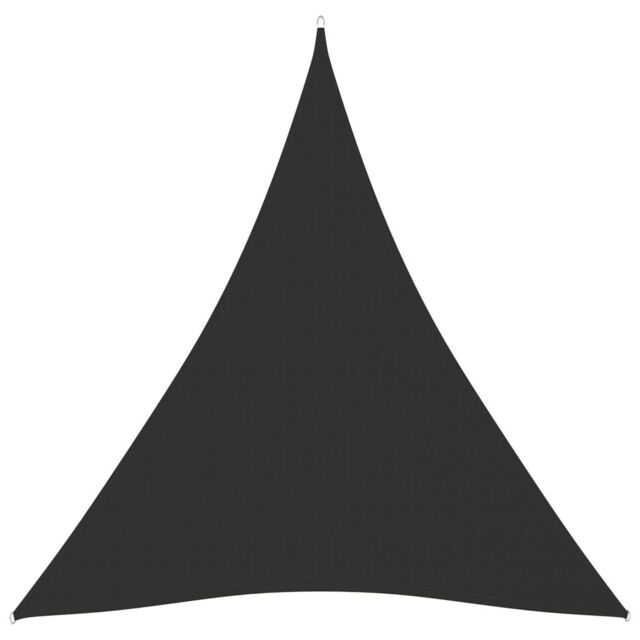 Berkfield Home Sunshade Sail Oxford Fabric Triangular 5x6x6 m Anthracite in Black - image 1
