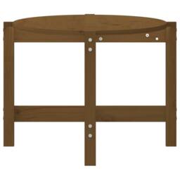 Berkfield Home Coffee Table Honey Brown 118x63x45 cm Solid Wood Pine - Size: 118 x 63 x 45 cm - thumbnail 6