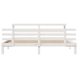 Berkfield Home Bed Frame with Headboard without Mattress White 180x200 cm Super King - thumbnail 4