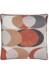 Fusion 'Sander' 100% Cotton Filled Cushion in Dark Red - Size: 43 cm x 43 cm - thumbnail 2