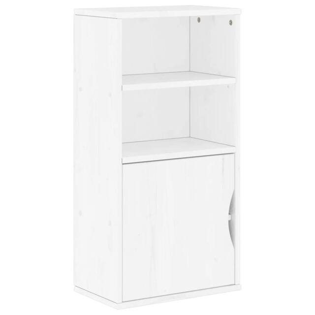 Berkfield Home Side Cabinet ODDA White 40x24x79 cm Solid Wood Pine - Size: 40 x 24 x 79 cm - image 1
