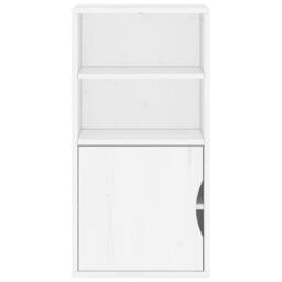 Berkfield Home Side Cabinet ODDA White 40x24x79 cm Solid Wood Pine - Size: 40 x 24 x 79 cm - thumbnail 6