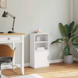 Berkfield Home Side Cabinet ODDA White 40x24x79 cm Solid Wood Pine - Size: 40 x 24 x 79 cm - thumbnail 4