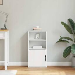 Berkfield Home Side Cabinet ODDA White 40x24x79 cm Solid Wood Pine - Size: 40 x 24 x 79 cm - thumbnail 3