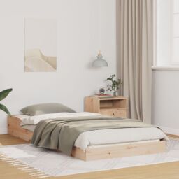 Berkfield Home Brown 90 x 210 cm Solid pine wood - thumbnail 1