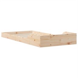 Berkfield Home Brown 90 x 210 cm Solid pine wood - thumbnail 8