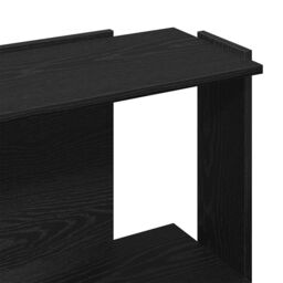 Berkfield Home Bookcase 3-Tier Black 60x30x80 cm Engineered Wood - Size: 60 x 30 x 80 cm - thumbnail 7