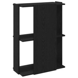 Berkfield Home Bookcase 3-Tier Black 60x30x80 cm Engineered Wood - Size: 60 x 30 x 80 cm - thumbnail 6